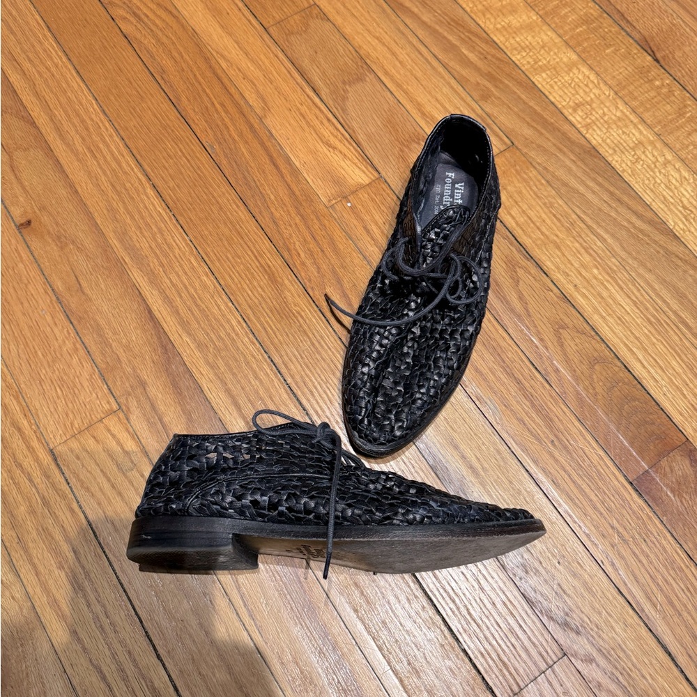 Vintage Foundry Co. Woven Leather Huaraches Flats Coastal loafers breathable 9